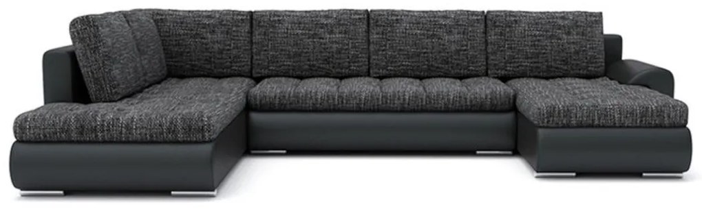 Supermobel Canapea extensibilă în formă de TALHA II, 300x75x200, jasmine 96/soft 17, dreapta