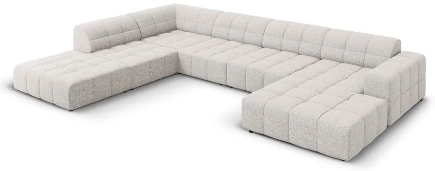 Colțar gri deschis (colț pe stânga/în formă de "U") Chicago – Cosmopolitan Design