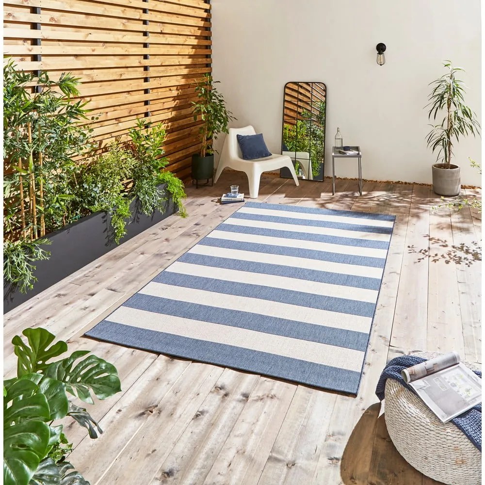 Covor de exterior albastru/bej 230x160 cm Santa Monica - Think Rugs