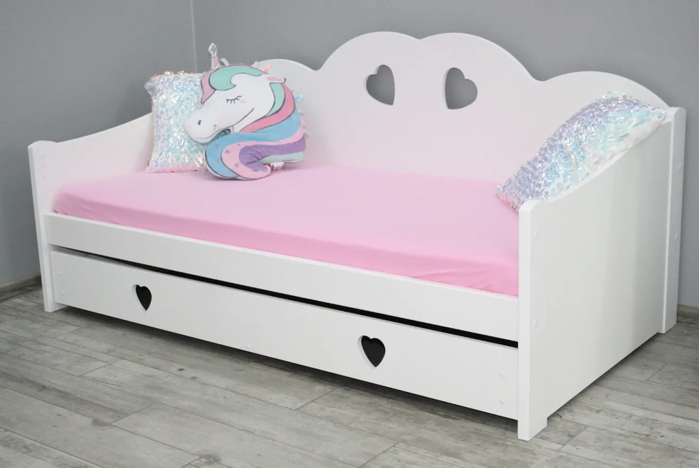 Pat pentru copii Tosia 80x160 cm Saltele: fără saltea, Lamele de pat: Fără lamele