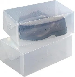 Set 2 cutii pentru depozitarea pantofilor 34x21x13 cm Wenko