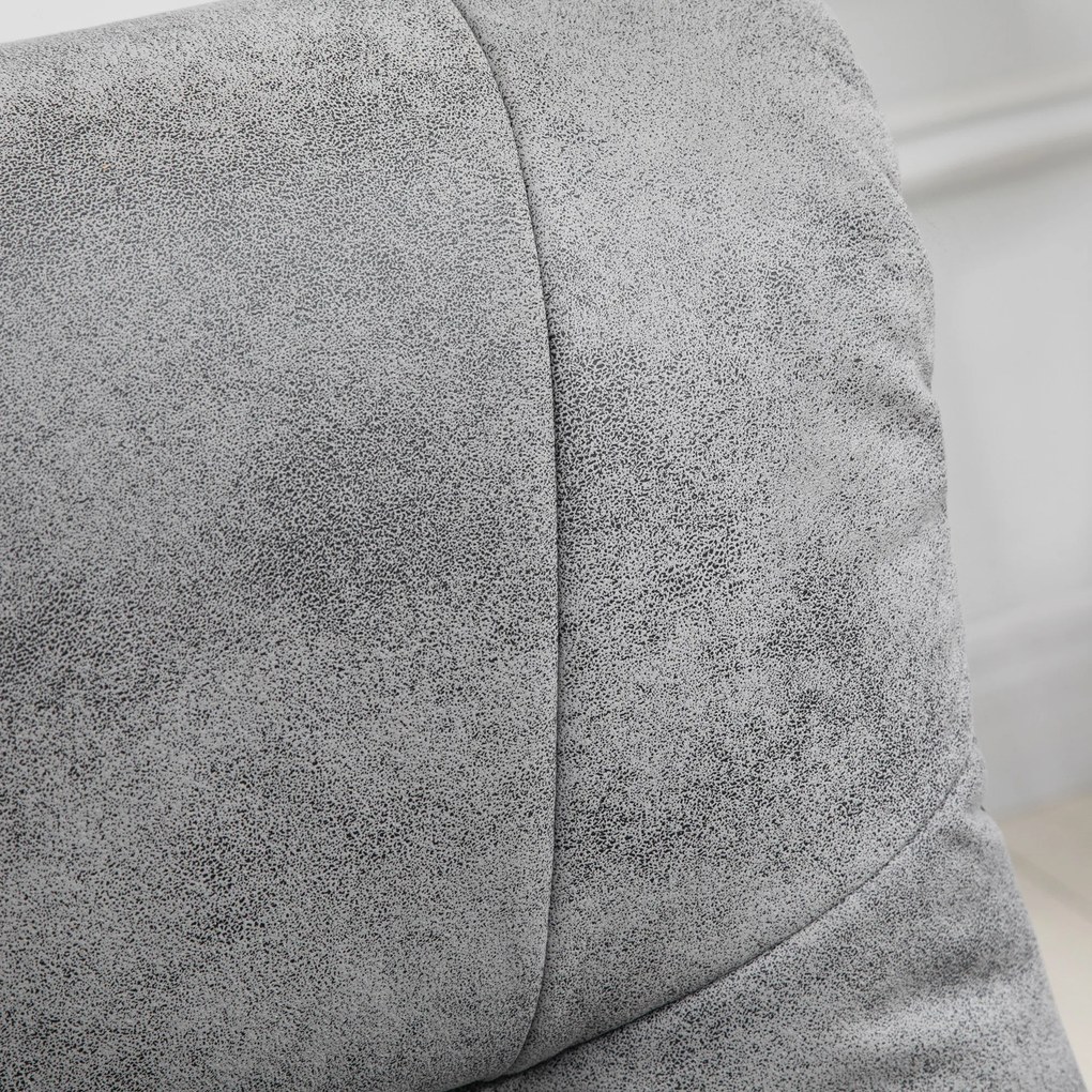 HOMCOM Fotoliu relax cu taburet, rotativ 360°, înclinabil 135°, husă respirabilă, 78 x 82,5 x 109 cm, gri | Aosom Romania