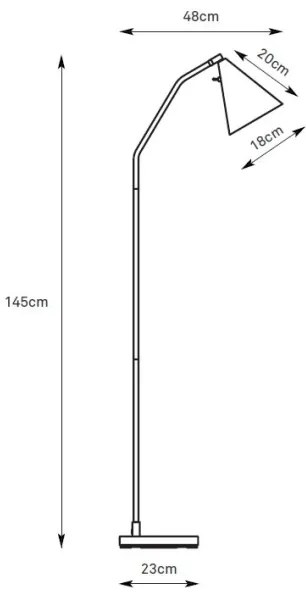 Lampă de podea LED dimmabilă Markslöjd FUNIL 108890, 4,9W/230V, bej