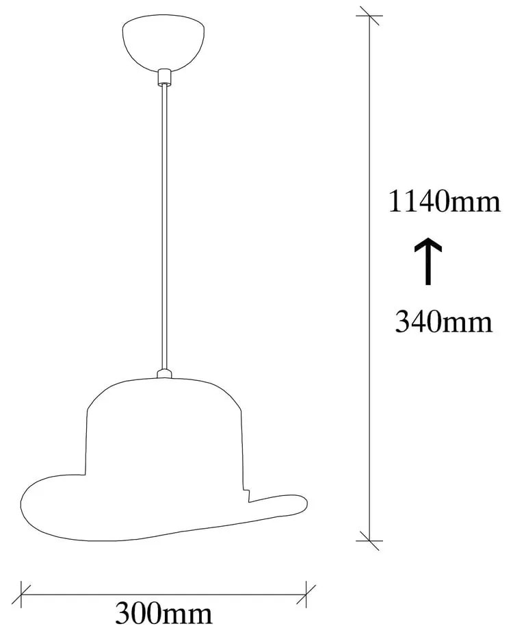 Lustră neagră cu abajur din metal ø 30 cm Sivani – Opviq lights