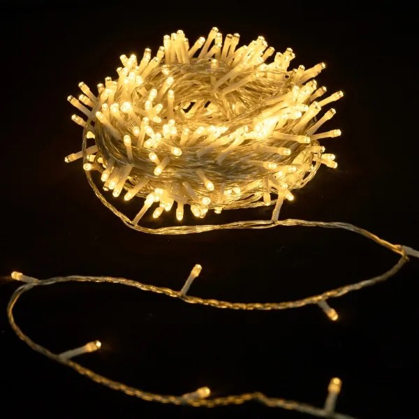 Aigostar - Ghirlandă LED de exterior pentru Crăciun 600 LED/6 W/230 V 30 m IP44 alb cald