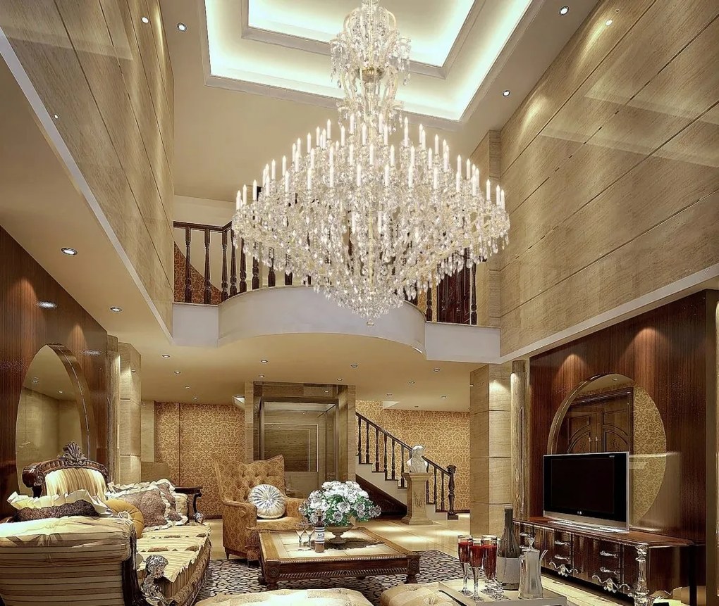 Candelabru XXL Cristal Bohemia Exclusive 120 brate EMPRESS MARIA