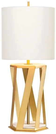 Lampă de masă Elstead APOLLO-TL-WHT APOLLO 1xE27/60W/230V auriu/alb