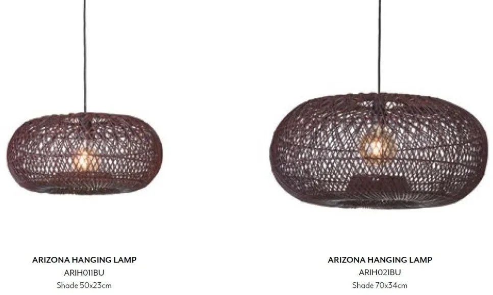 Lustra/Pendul Eco, Ratan, Arizona visiniu, S