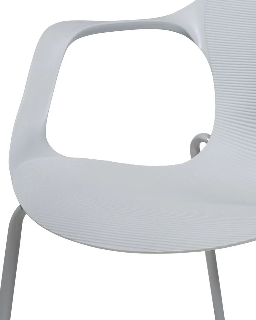 Set 2 buc. scaune pentru sufragerie Elbasan (gri deschis). 1009838