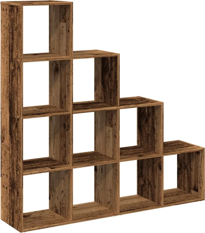 vidaXL Bibliotecă/separator cameră lemn vechi 131,5x29x131,5 cm lemn