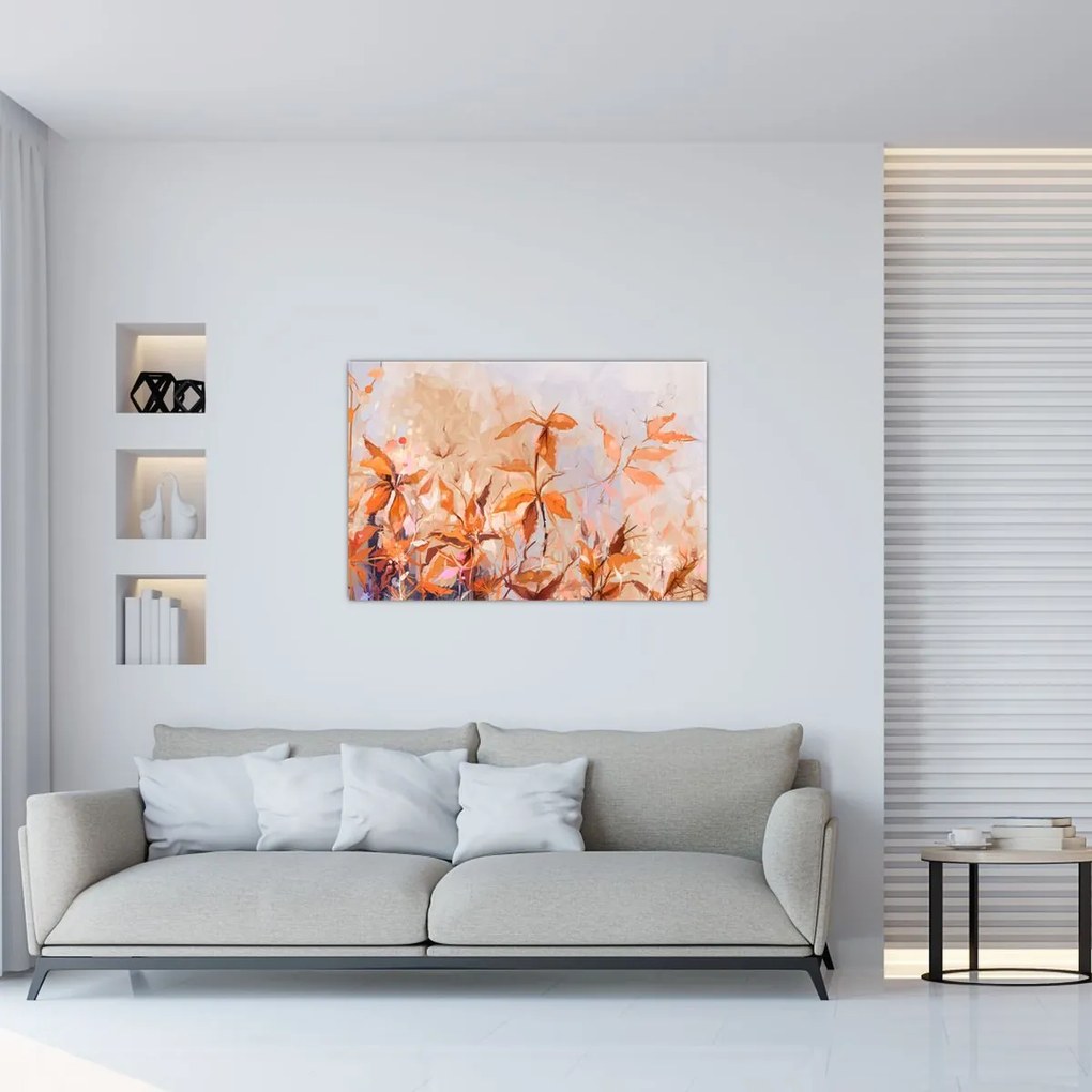 Tablou - Flori pictate (90x60 cm)