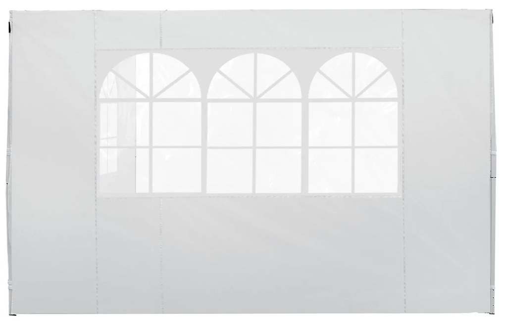 Outsunny Panouri Laterale pentru Corturi Pop-Up, Set de 2, 3x2m, Protecție UV, Rezistent la Apă, Alb | Aosom Romania