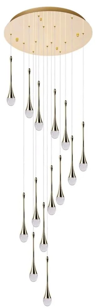 Lustra LED XXL suspendata design decorativ DALMA 14 round GO