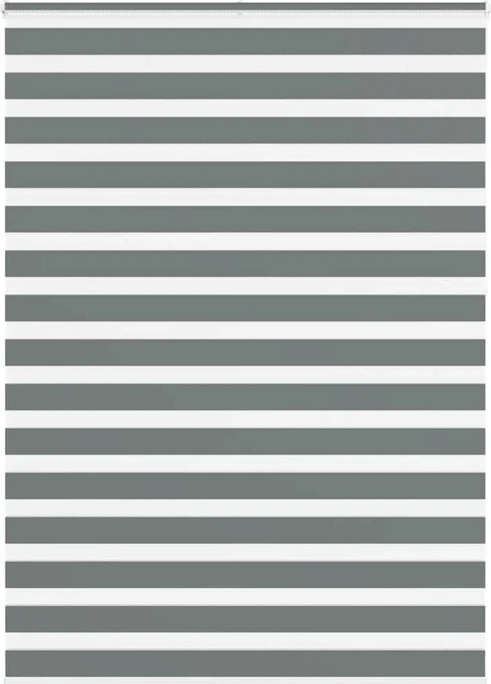 vidaXL Jaluzea tip zebra gri închis lățime țesătură 150,9 cm poliester