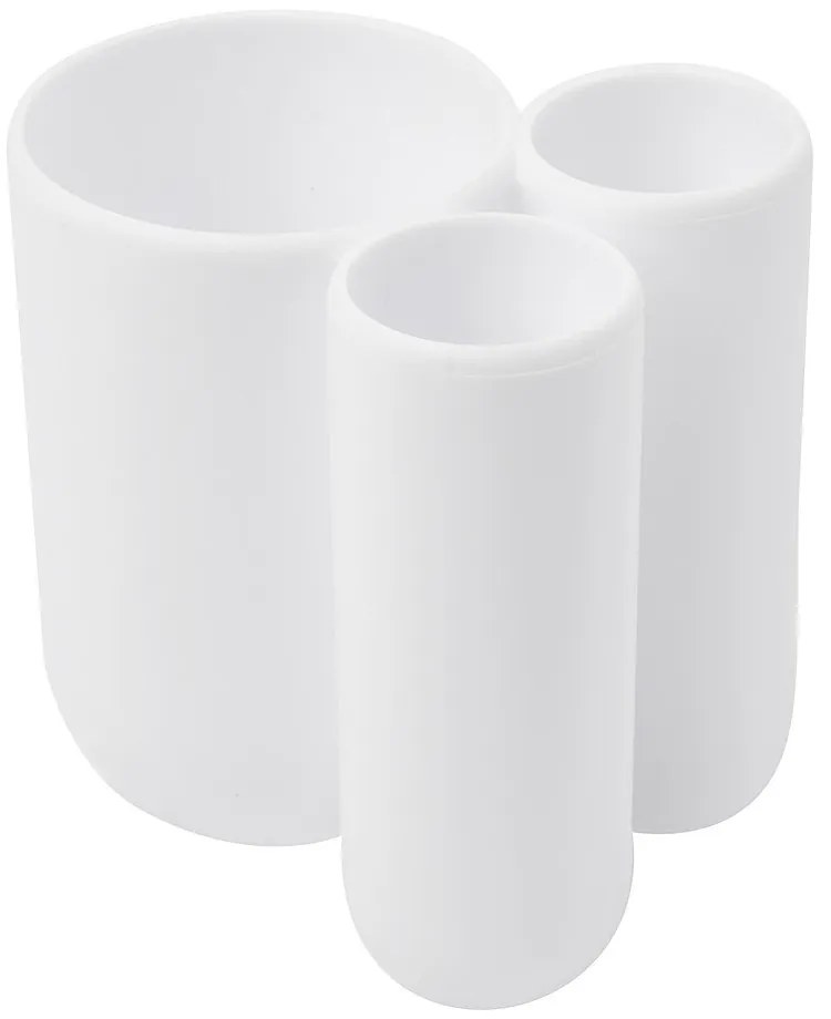 Suport pentru periuța de dinți alb din plastic Touch – Umbra