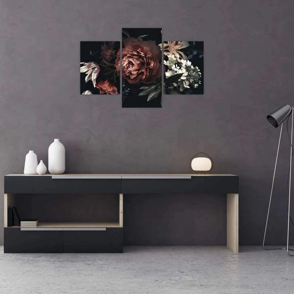 Tablou - Flori întunecate (90x60 cm)