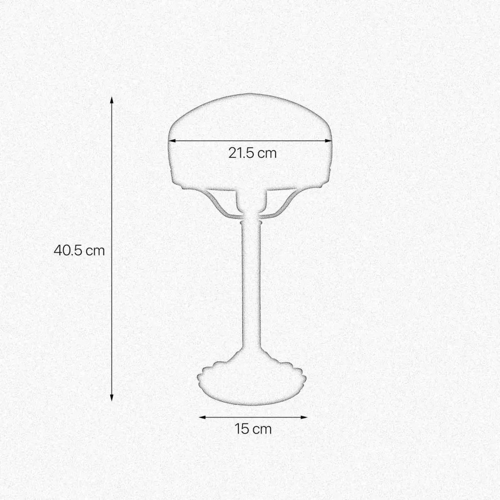 Veioza, Lampa de masa vintage Mushroom Lamp chihlimbar