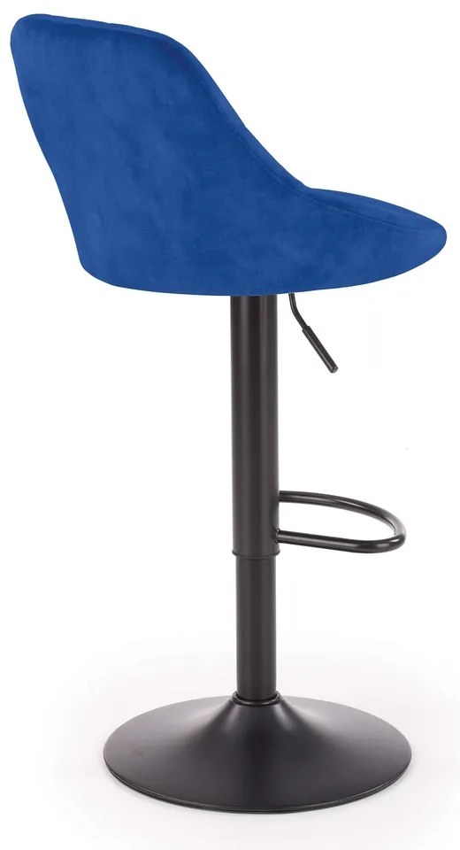 Scaun de bar Archer, albastru/negru