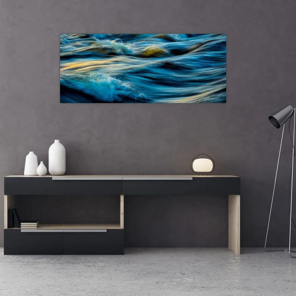 Tablou - Valuri (120x50 cm)