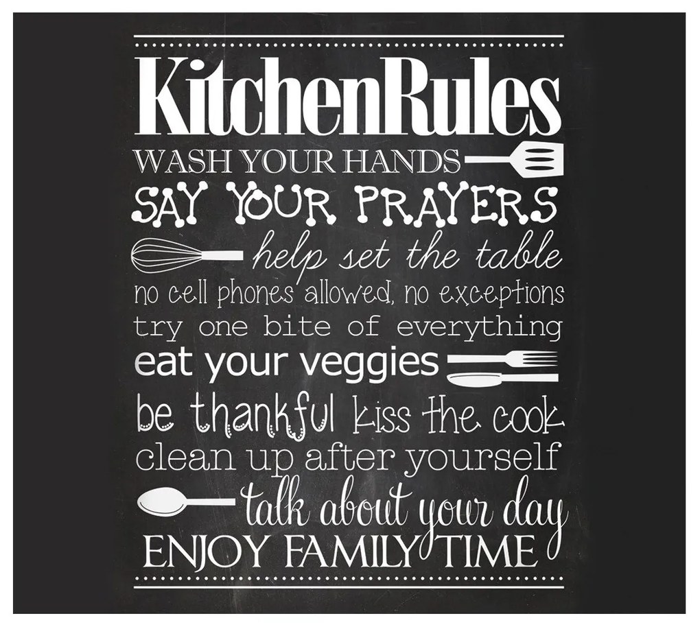 Placă de protecție din sticlă KITCHEN RULES pentru aragaz – mare, ZELLER, model 7