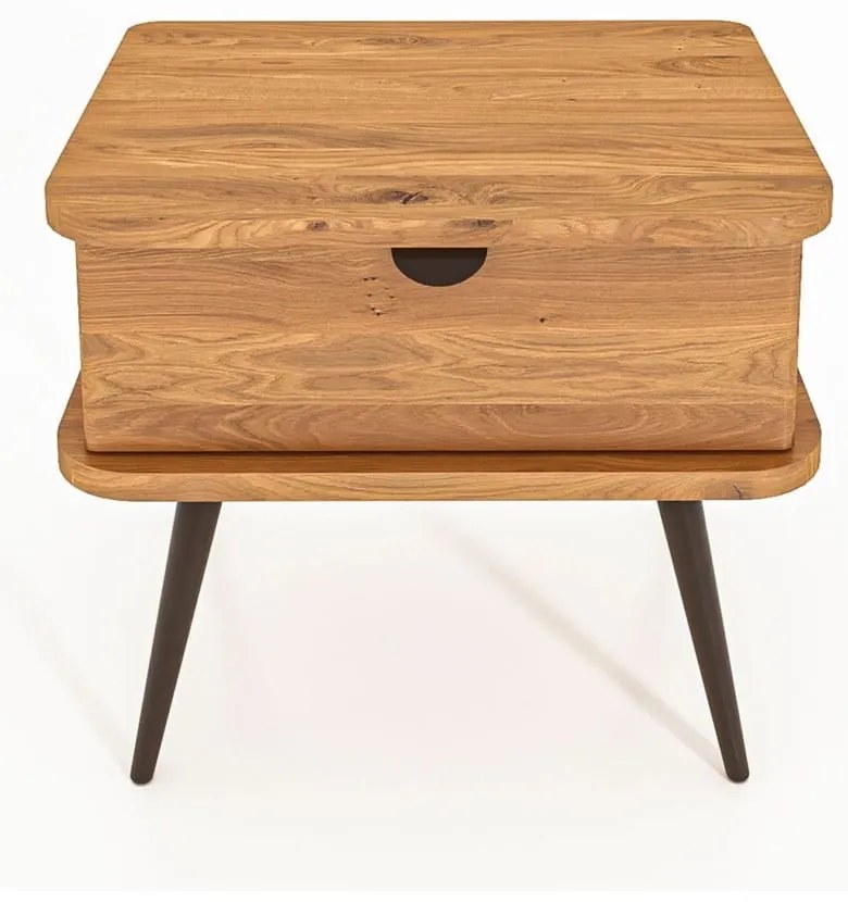 Noptieră din lemn de stejar Kula – The Beds