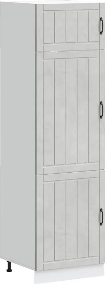 vidaXL Dulap de bucătărie „Lucca” Lemn prelucrat gri beton