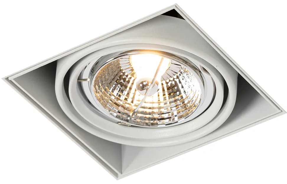 Spot integrat alb GU10 AR70 fără rama - Oneon