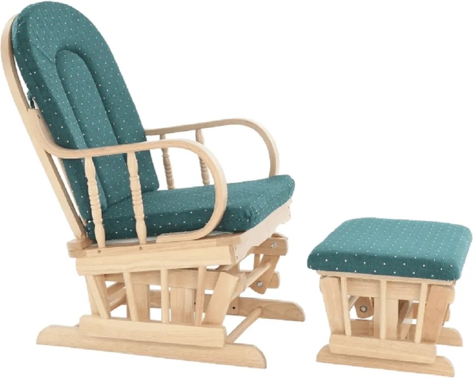 Fotoliu relaxant, material lemn de fag verde, RELAX GLIDER 87107