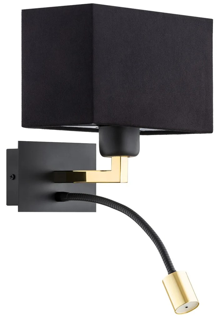 Aplica de perete design elegant BILL I negru