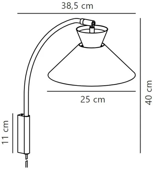 Lampă de perete Nordlux DIAL 1xE27/40W/230V gri
