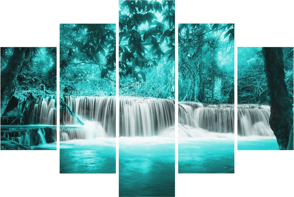 Tablou - Cascada albastră (150x105 cm)