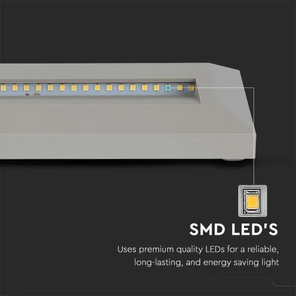 Corp de iluminat LED pentru scări LED/3W/230V 4000K IP65 gri