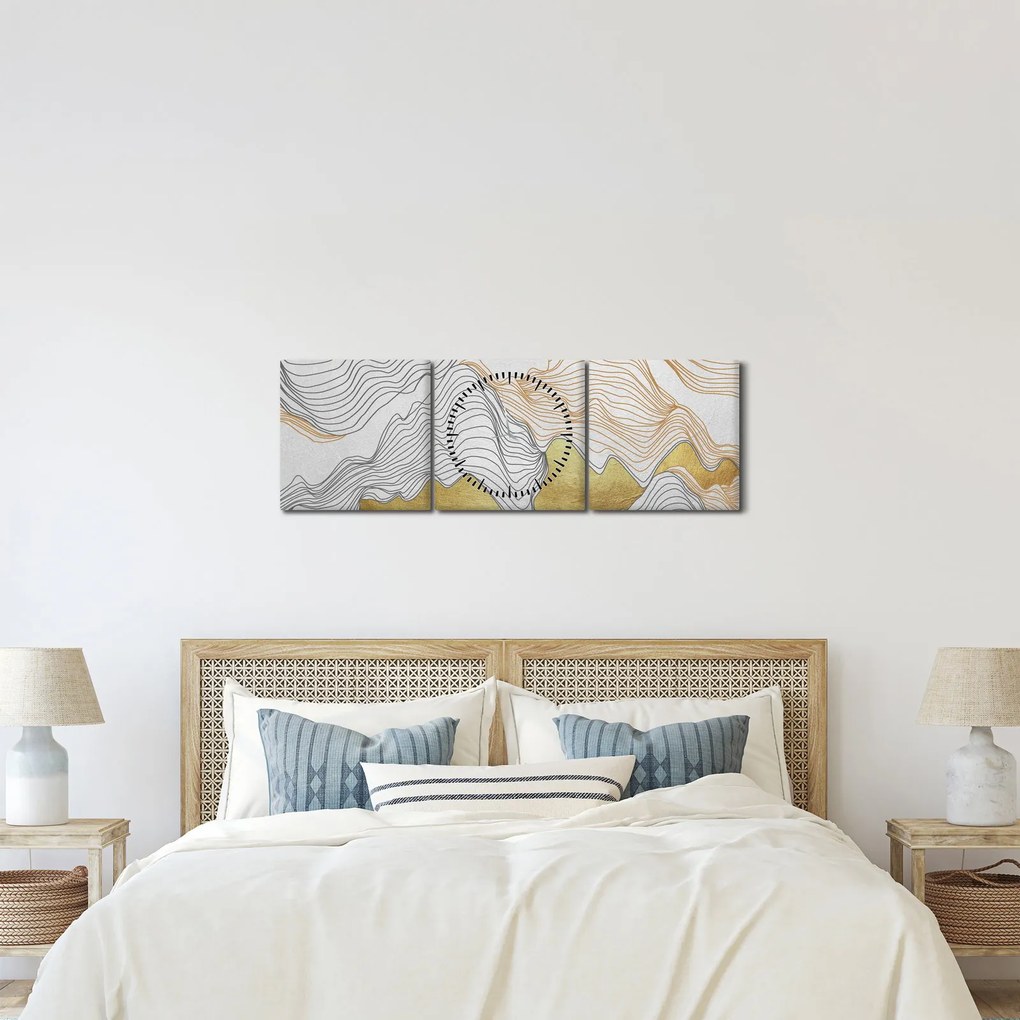 Tablou - Decor III. (cu ceas) (90x30 cm)