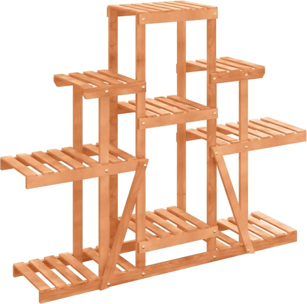 vidaXL Suport pentru flori, 110x25x96 cm, lemn masiv de brad