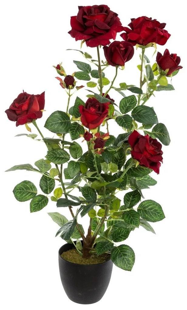 Flori artificiale in ghiveci ROSE SHBROTH, 74 cm