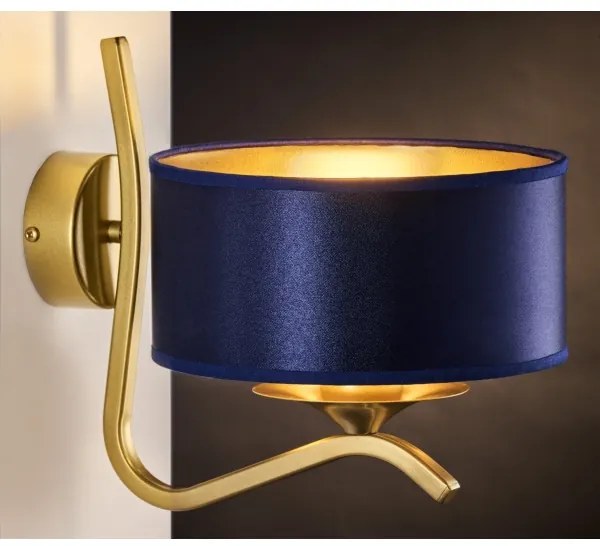 Jupiter 2115 - Aplică de perete KASZMIR 1xE27/15W/230V albastru/auriu