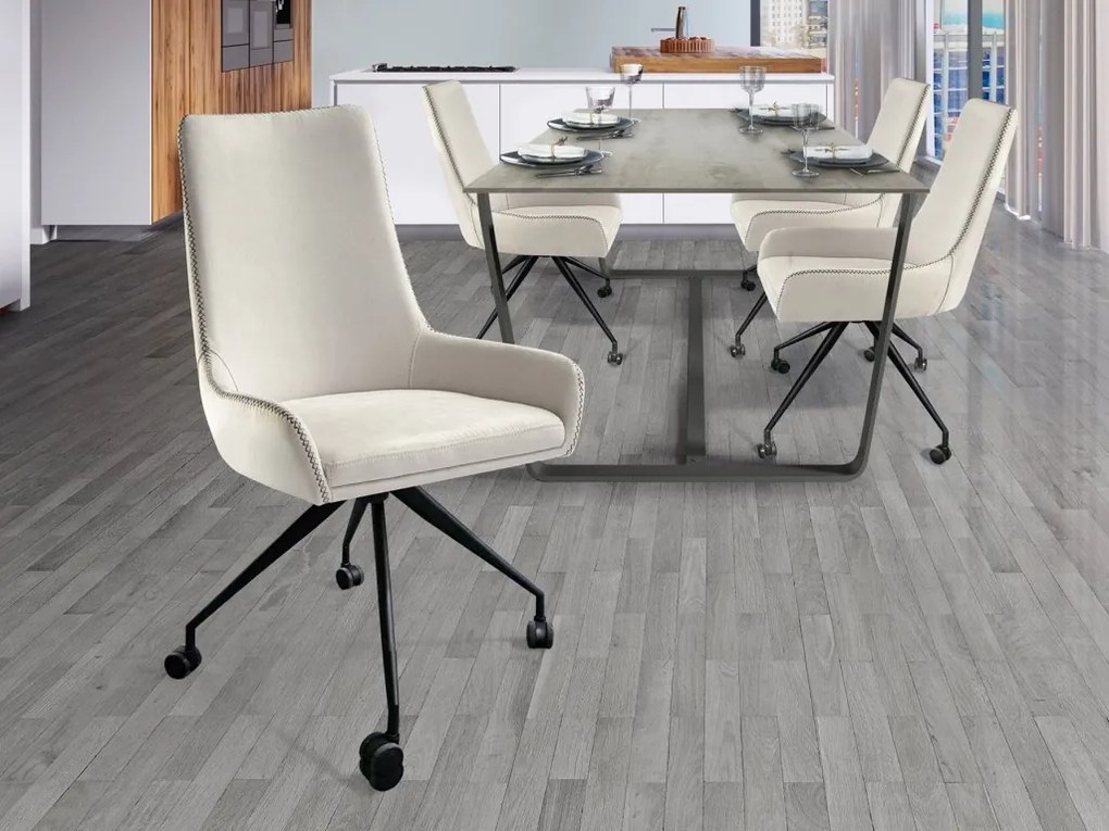 Scaun cu roti design elegant Diane