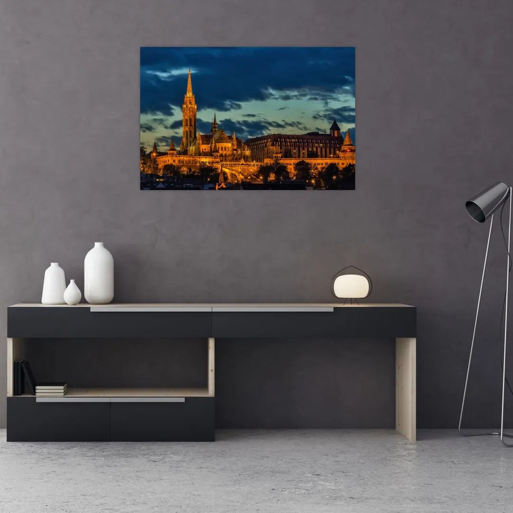 Tablou cu construcție iluminată (90x60 cm)