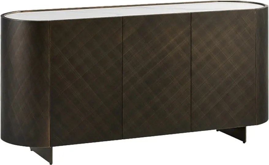 Comoda cu model optic 3D, Ceramica Alba, REFLECTION 150cm A-46502 VC