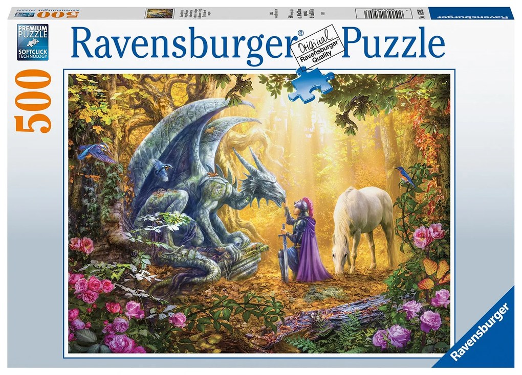 PUZZLE DRAGON, 500 PIESE - RAVENSBURGER (RVSPA16580)