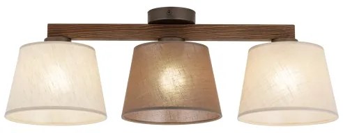 Brilagi - Lustră de tavan aplicată LATTE SABIA 3xE27/15W/230V pin/mix