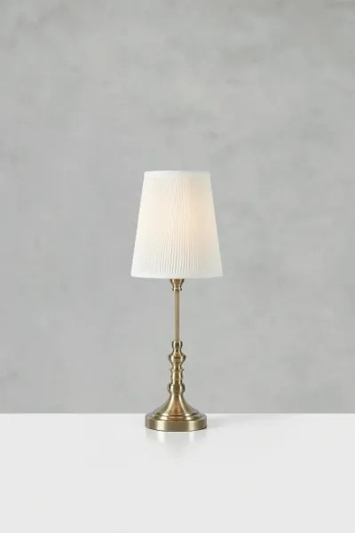 Markslöjd 108970 - Lampă de masă NOBLE 1xE14/40W/230V 66 cm alb/alamă
