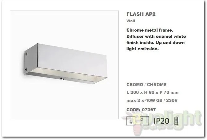 Aplica de perete FLASH AP2 007397