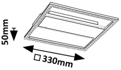 Rabalux 71373 - Lampă LED de tavan DONYA, 24W, 230V, 4000K