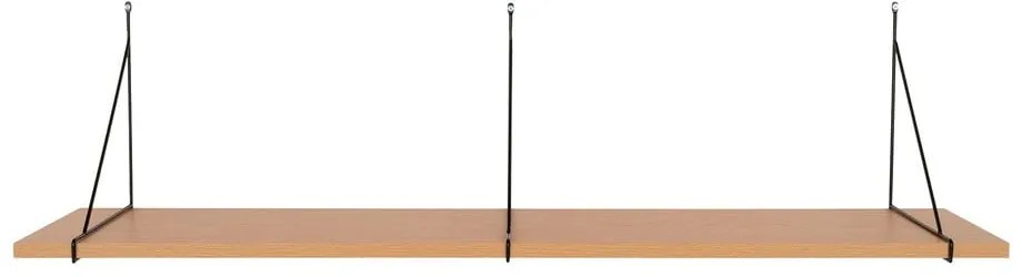 Raft în culoare naturală cu aspect de lemn de frasin 120 cm Chiba – House Nordic