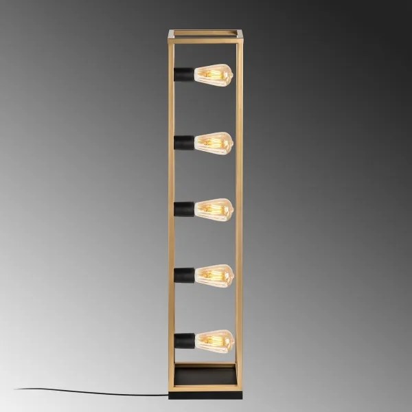 Lampadar KAFES 5xE27/40W/230V auriu