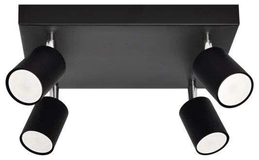 Spot LED TUNE 4xGU10/4,8W/230V negru