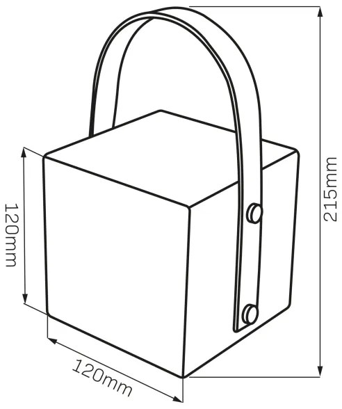Lampă LED RGBW de exterior MAJORKA, 0,5 W, 5 V, USB, 1200 mAh, IP44, albă