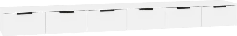 vidaXL Dulapuri perete, 2 buc., alb, 102x30x20 cm, lemn prelucrat