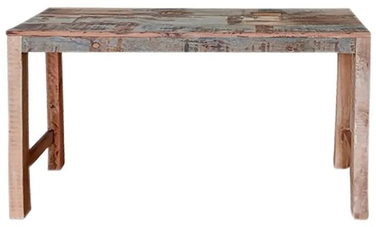 Consola din lemn de mango si acacia, aspect rustic, Campagne